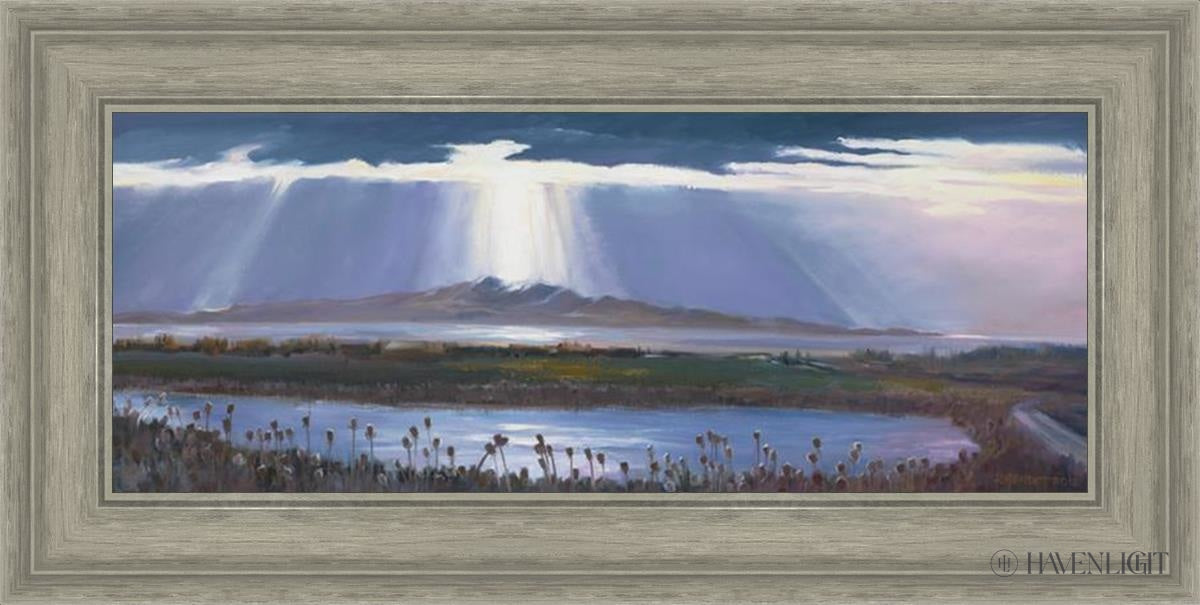 Antelope Island Open Edition Print / 26 X 10 1/4 Gray 31 3/4 16 Art