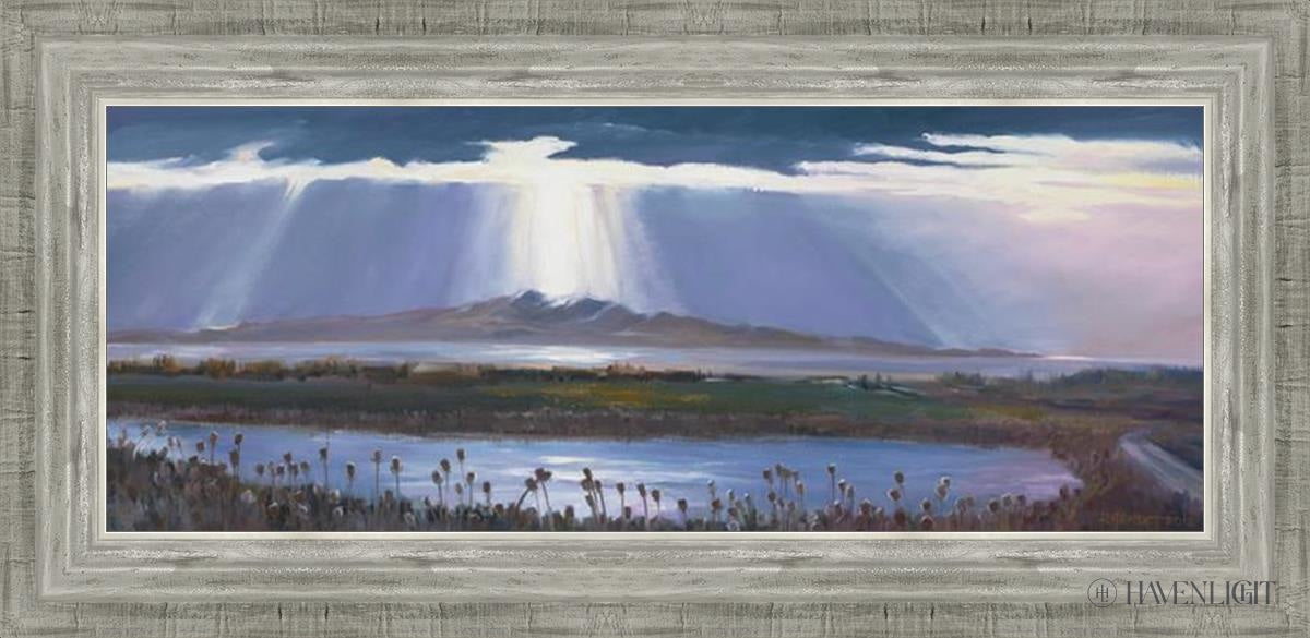 Antelope Island Open Edition Print / 26 X 10 1/4 Silver 30 3/4 15 Art