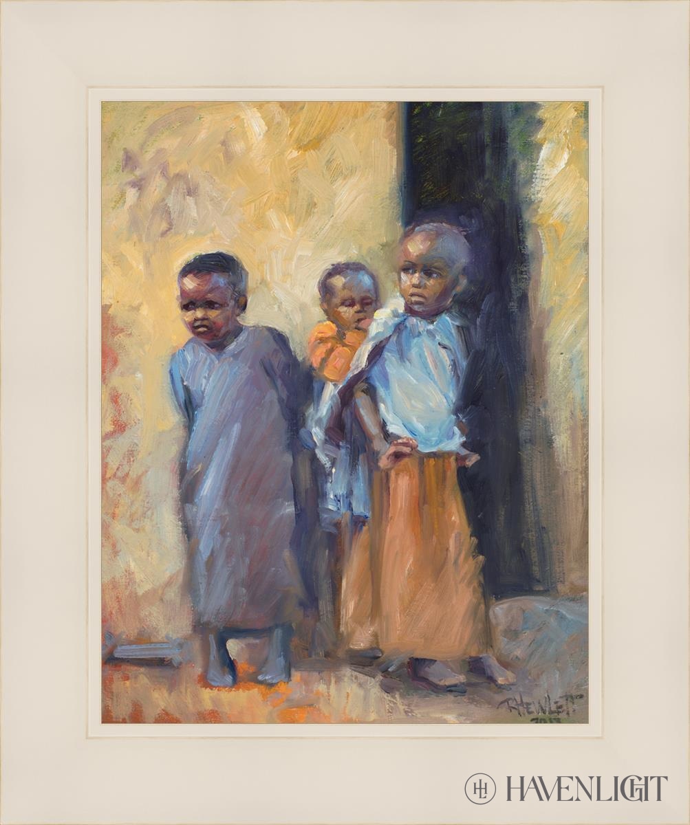 Babies Caring For Open Edition Print / 11 X 14 White 15 1/4 18 Art