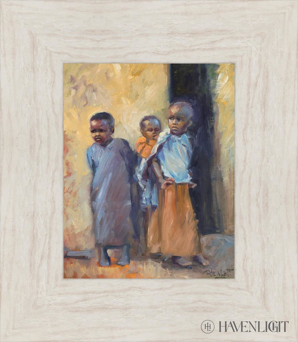 Babies Caring For Open Edition Print / 8 X 10 Ivory 13 1/2 15 Art