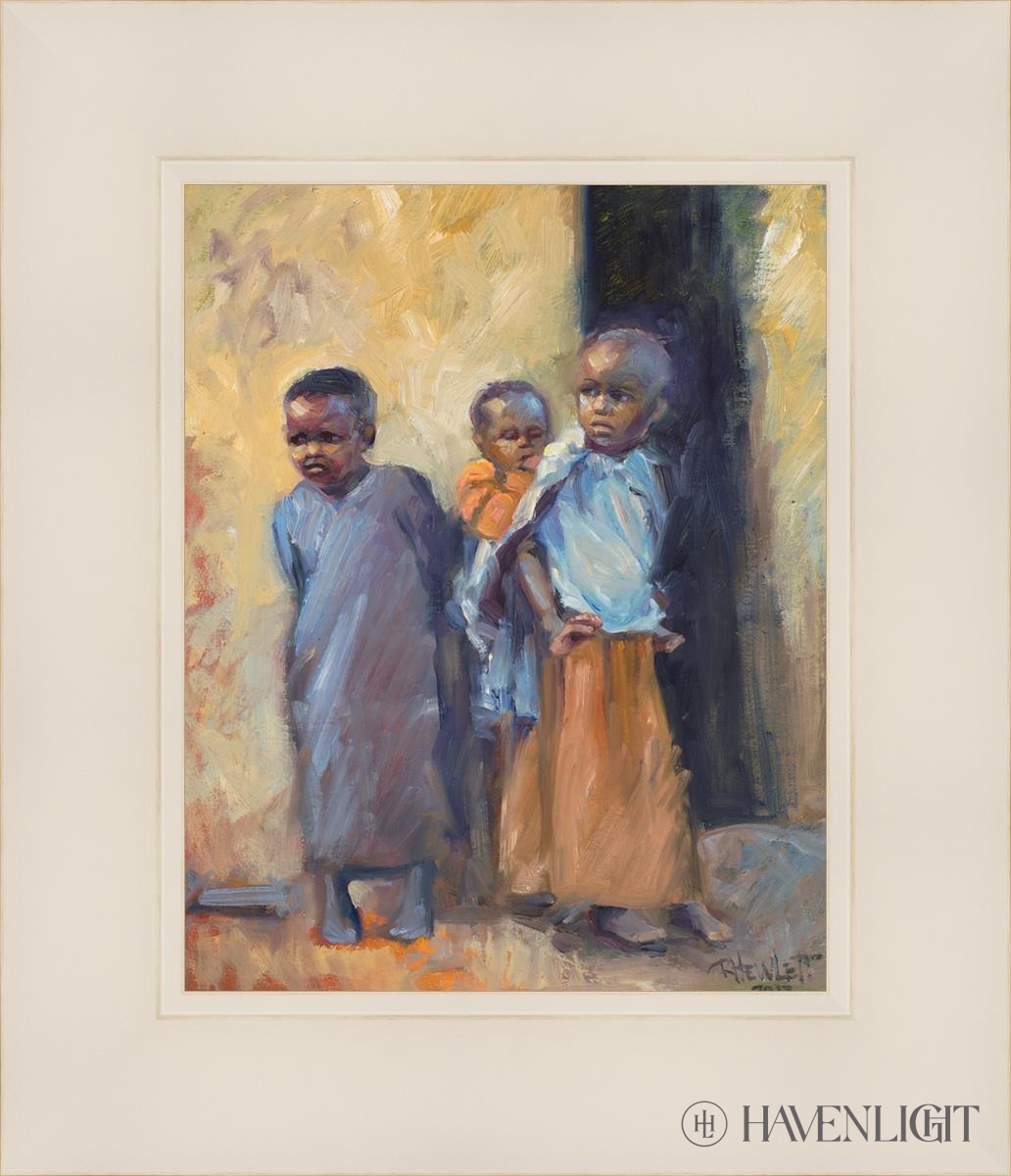 Babies Caring For Open Edition Print / 8 X 10 White 12 1/4 14 Art