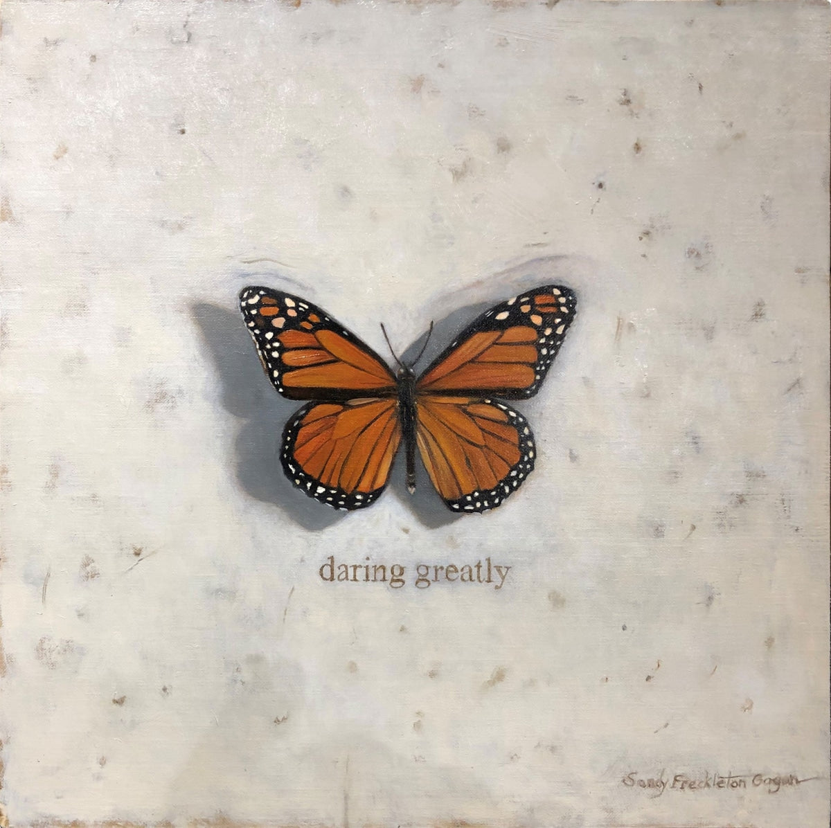 Daring Greatly Original Artwork Oil On Canvas Acm Panel