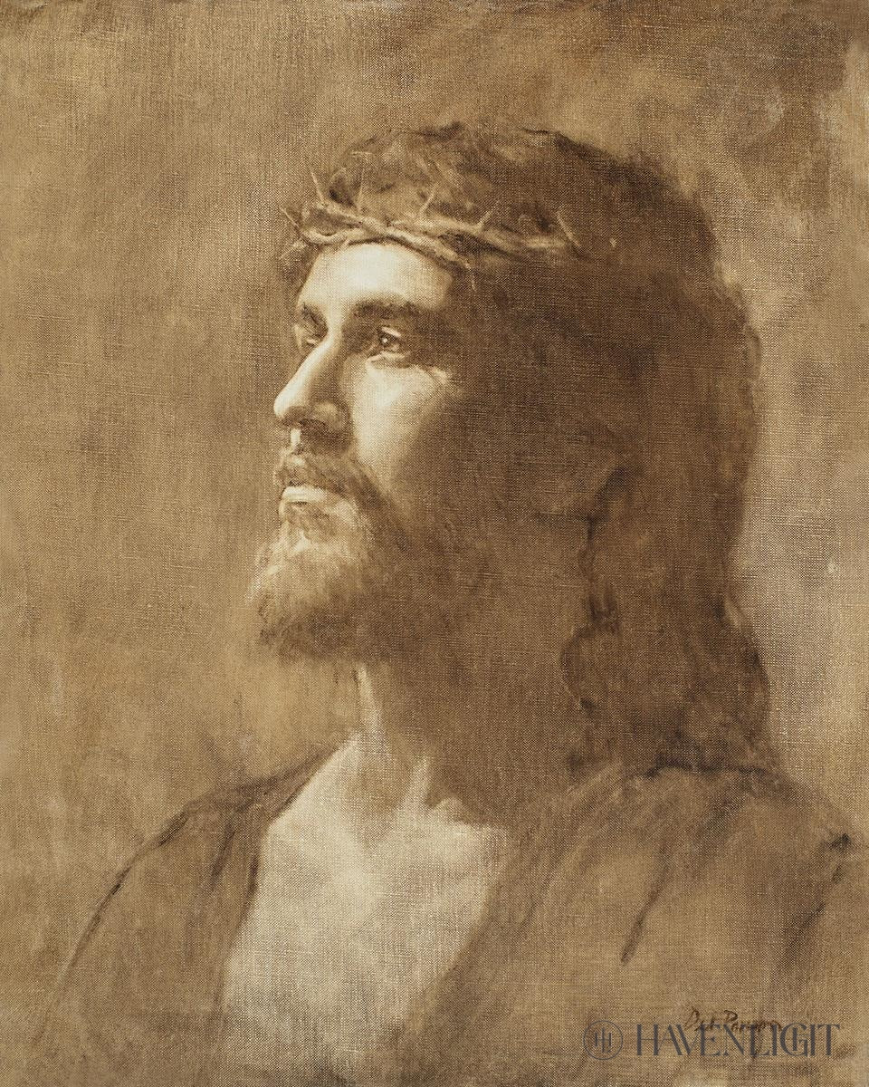 King Of Kings 16 X 20 Oil Wash On Canvas Original Painting