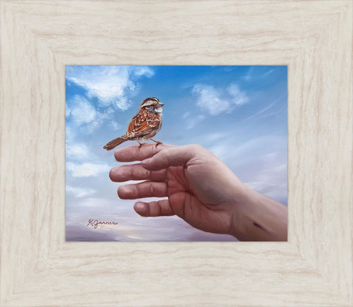 Every Sparrow Is Known Open Edition Print / 10 X 8 Ivory 15 1/2 13 Art