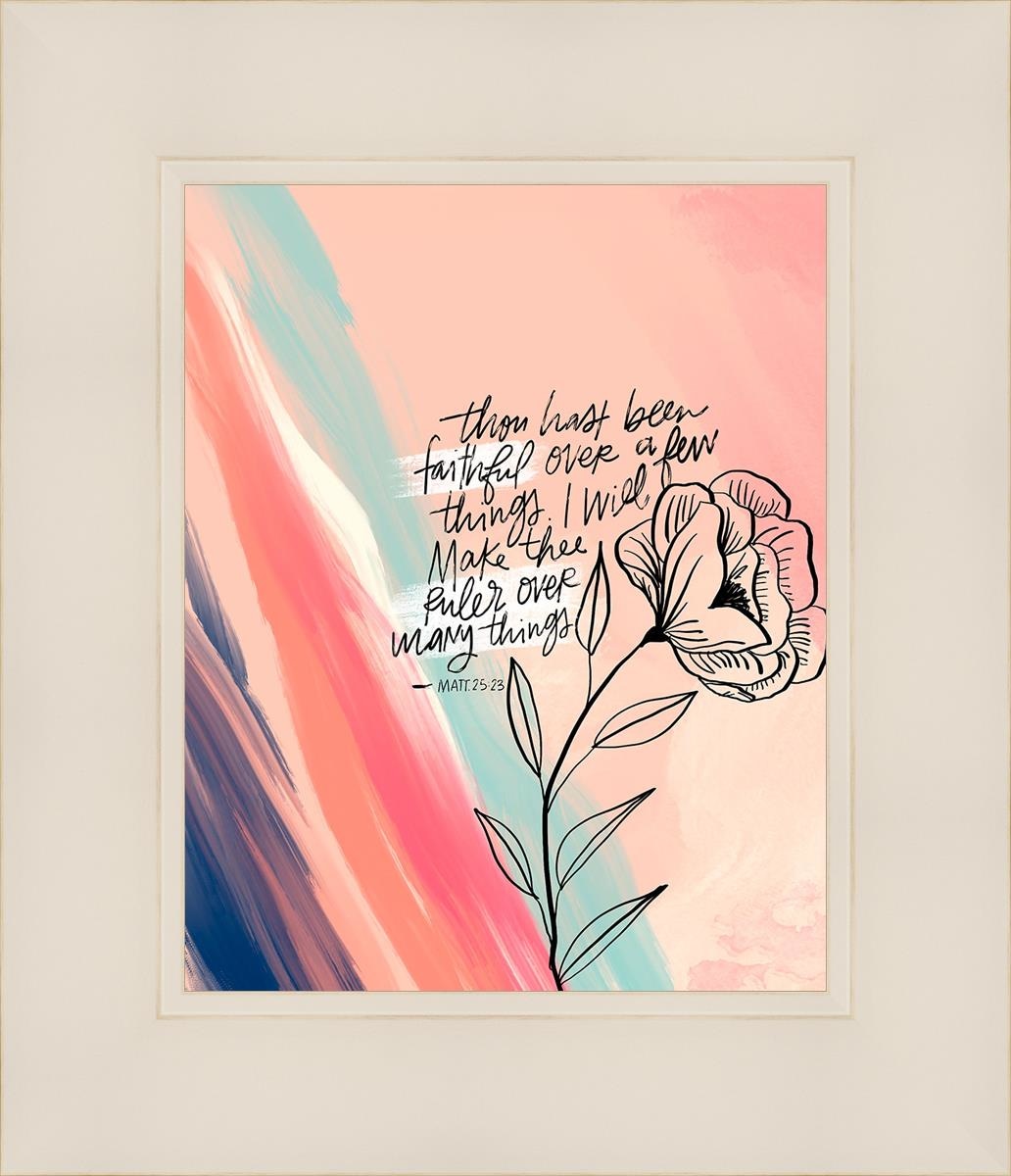 Faithful Open Edition Print / 8 X 10 White 12 1/4 14 Art