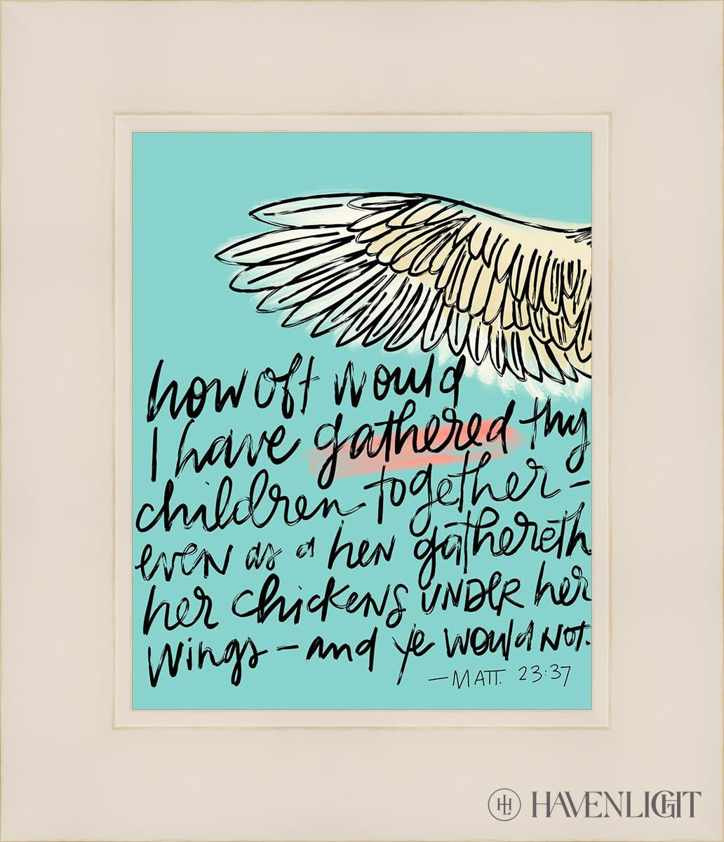 Gathered Open Edition Print / 8 X 10 White 12 1/4 14 Art