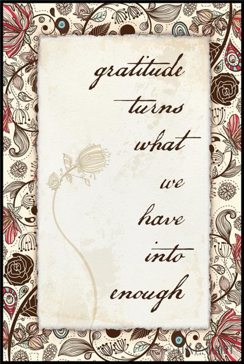Gratitude Open Edition Print / 10 X 15 On Board Art