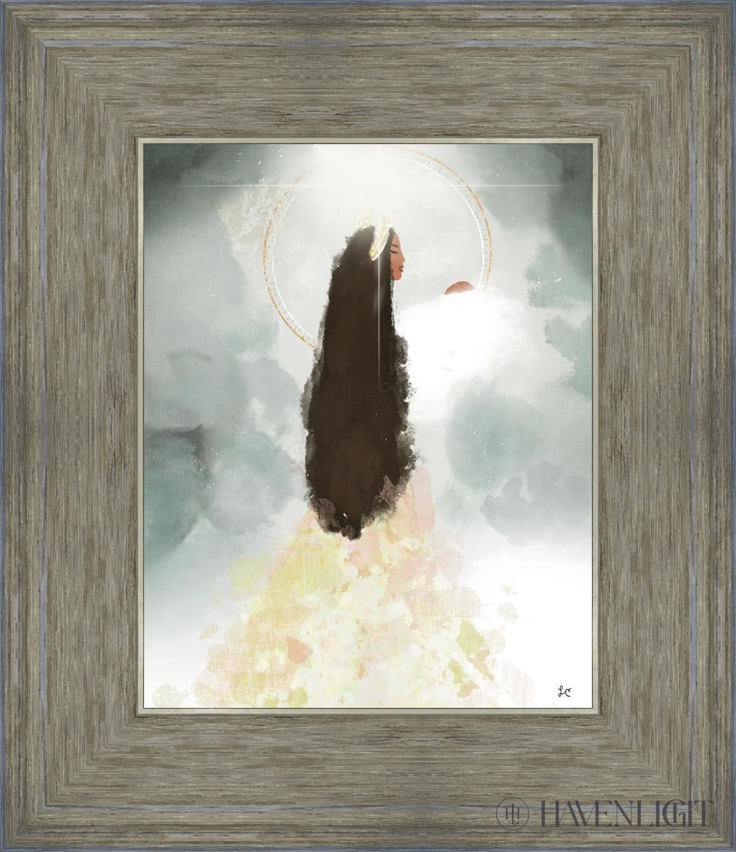 Heavenly Mother Open Edition Print / 8 X 10 Gray 12 3/4 14 Art