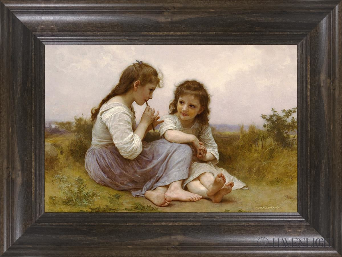 Idylle Enfantine Open Edition Print / 20 X 30 Frame D 40 1/4 Art