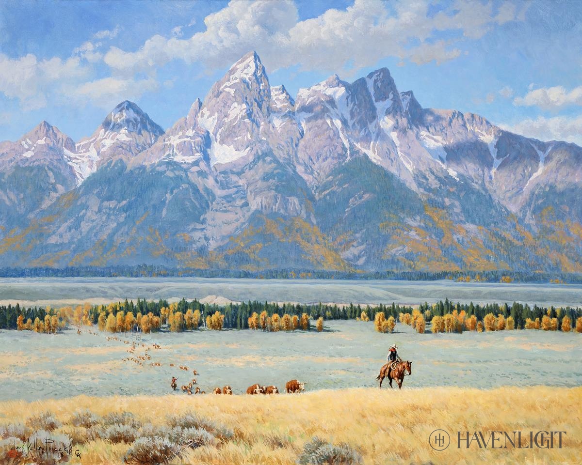 In Old Jackson Hole Open Edition Print / 10 X 8 Only Art