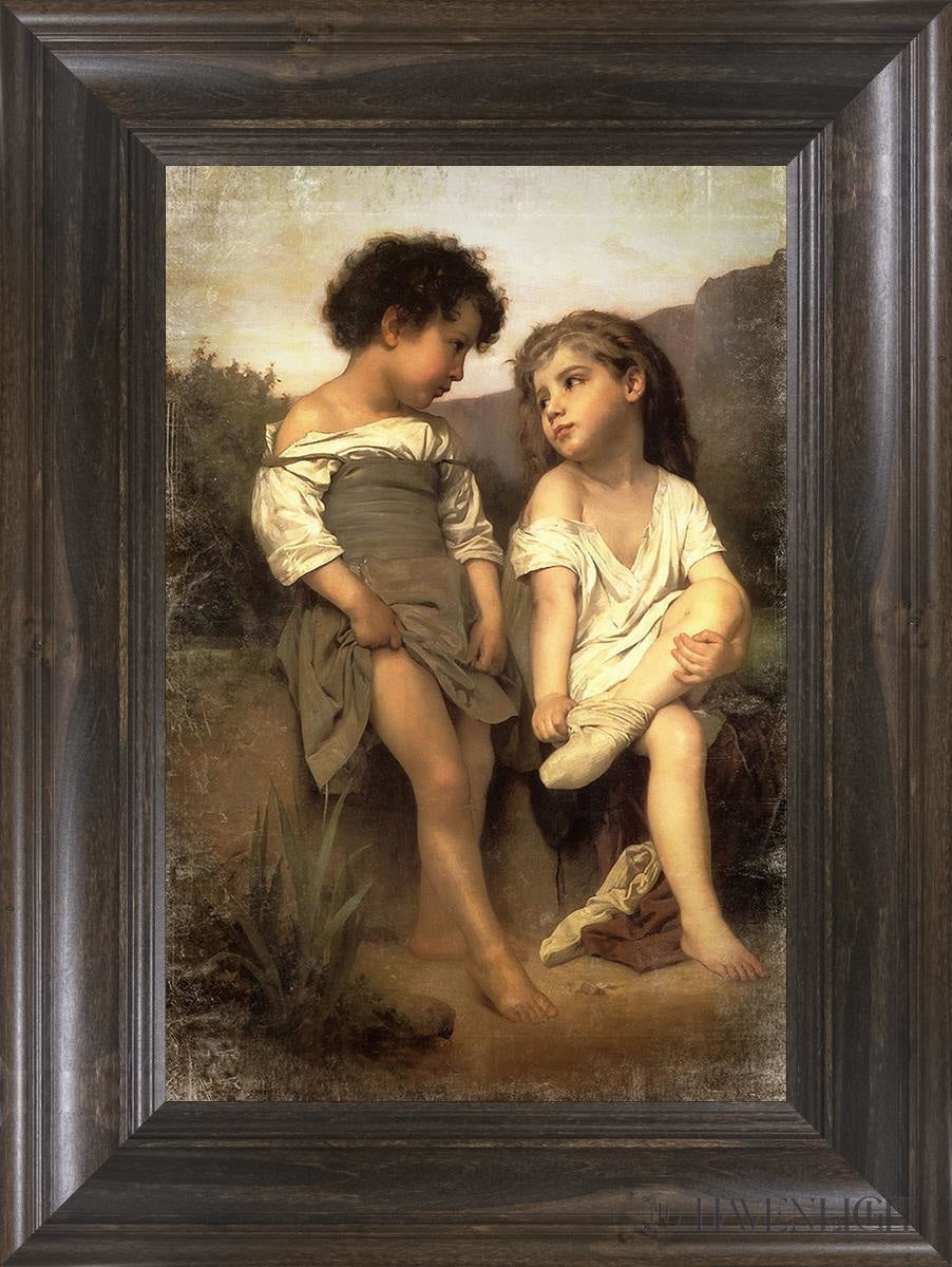 Les Jeunes Baigneuse/ Young Swimmers Open Edition Print / 20 X 30 Frame D 40 1/4 Art