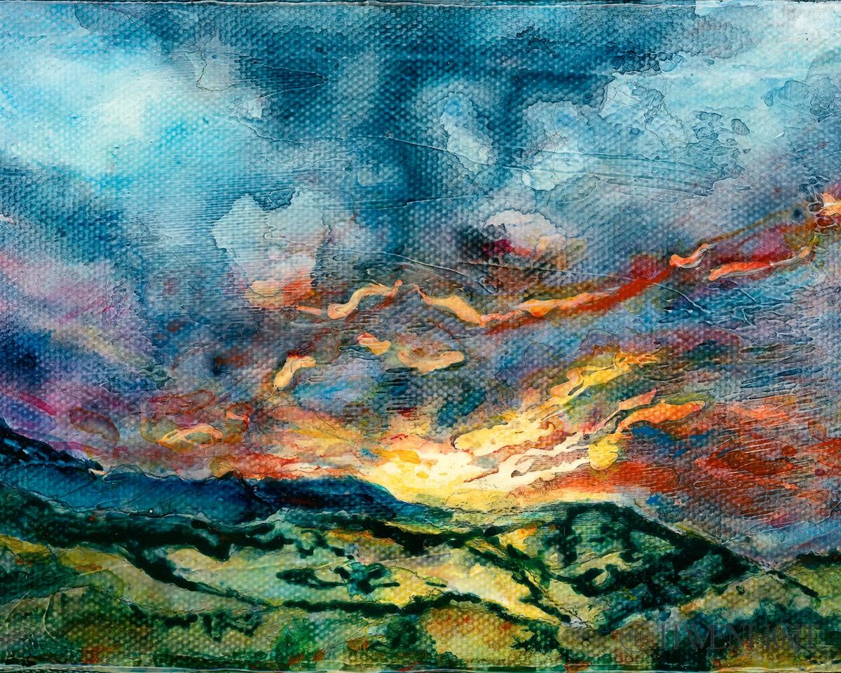 Mountain Sunset Open Edition Print / 10 X 8 Only Art