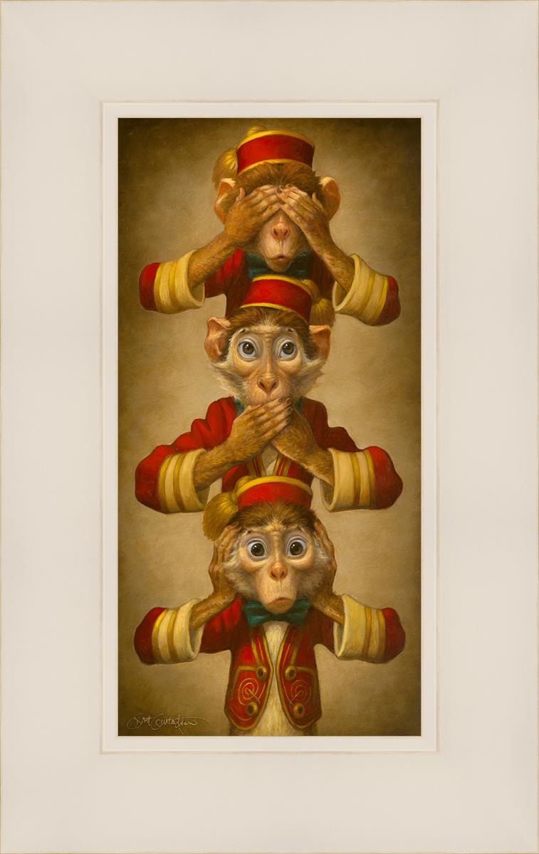 No Evil Open Edition Canvas / 6 X 12 White 10 1/4 16 Art