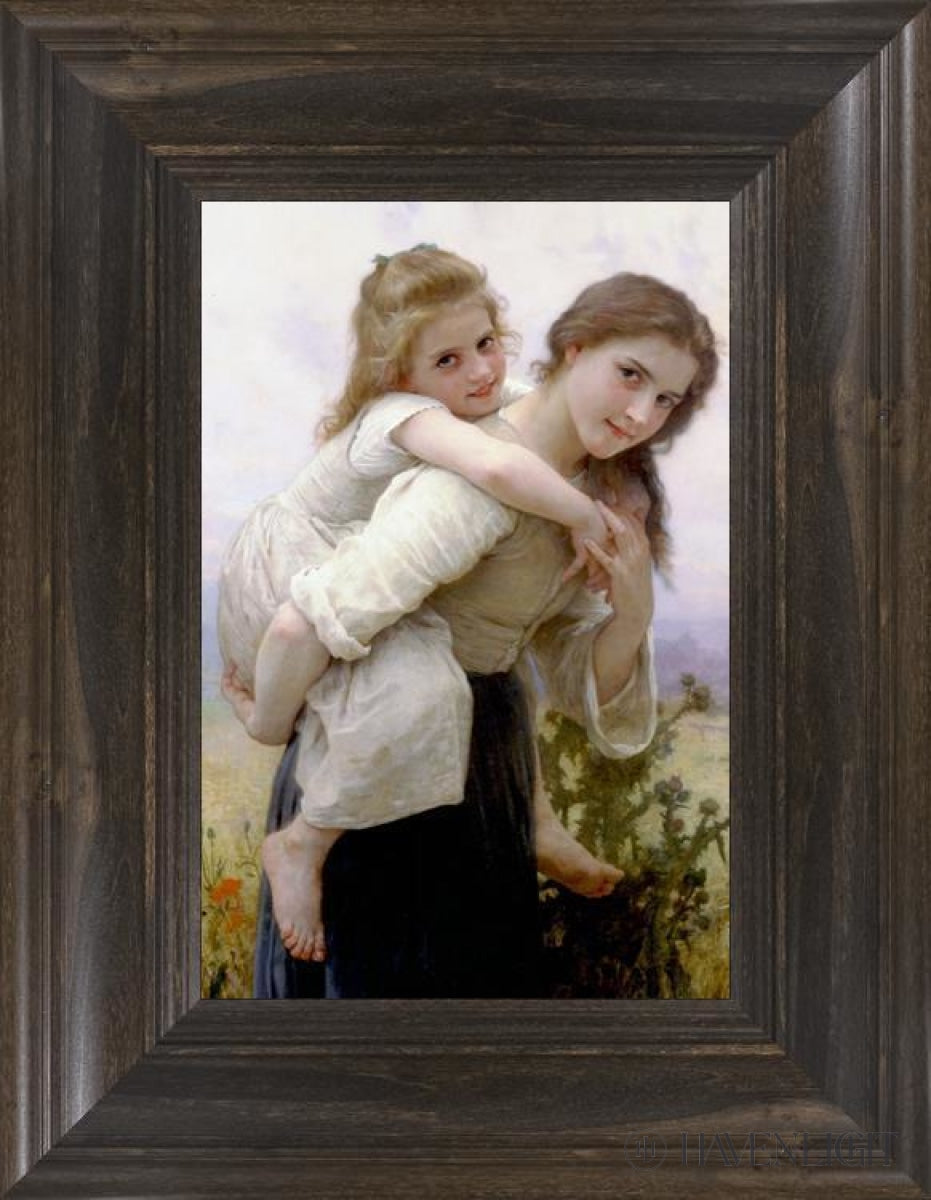 Not Too Much To Carry Open Edition Print / 21 X 14 Frame D 24 1/4 31 Art