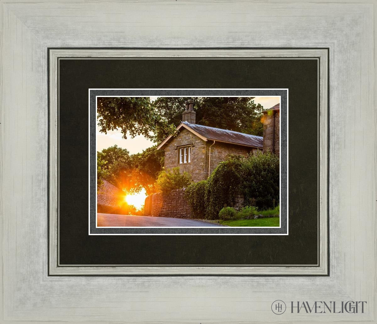 Plate 5 - Entering Downham Village At Sunset Open Edition Print / 7 X Silver 14 1/4 12 Art