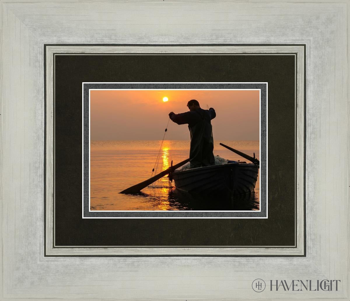 Plate 9 - Fishers Of Men Series 4 Open Edition Print / 7 X 5 Silver 14 1/4 12 Art