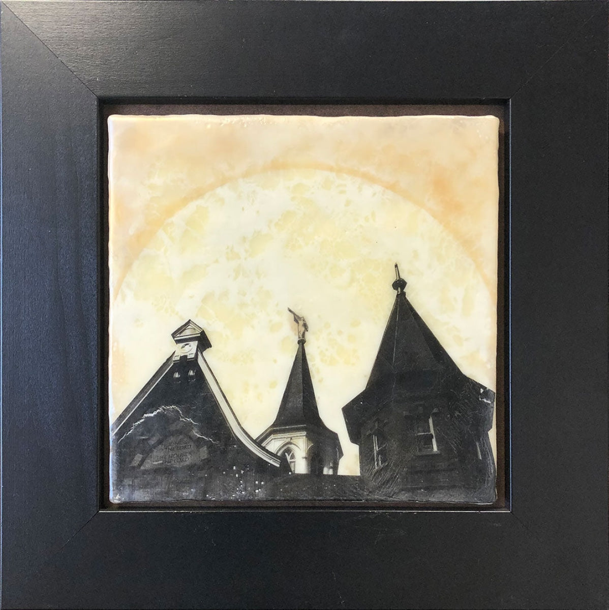 Provo City Center Like A Fire Encaustic Original Original