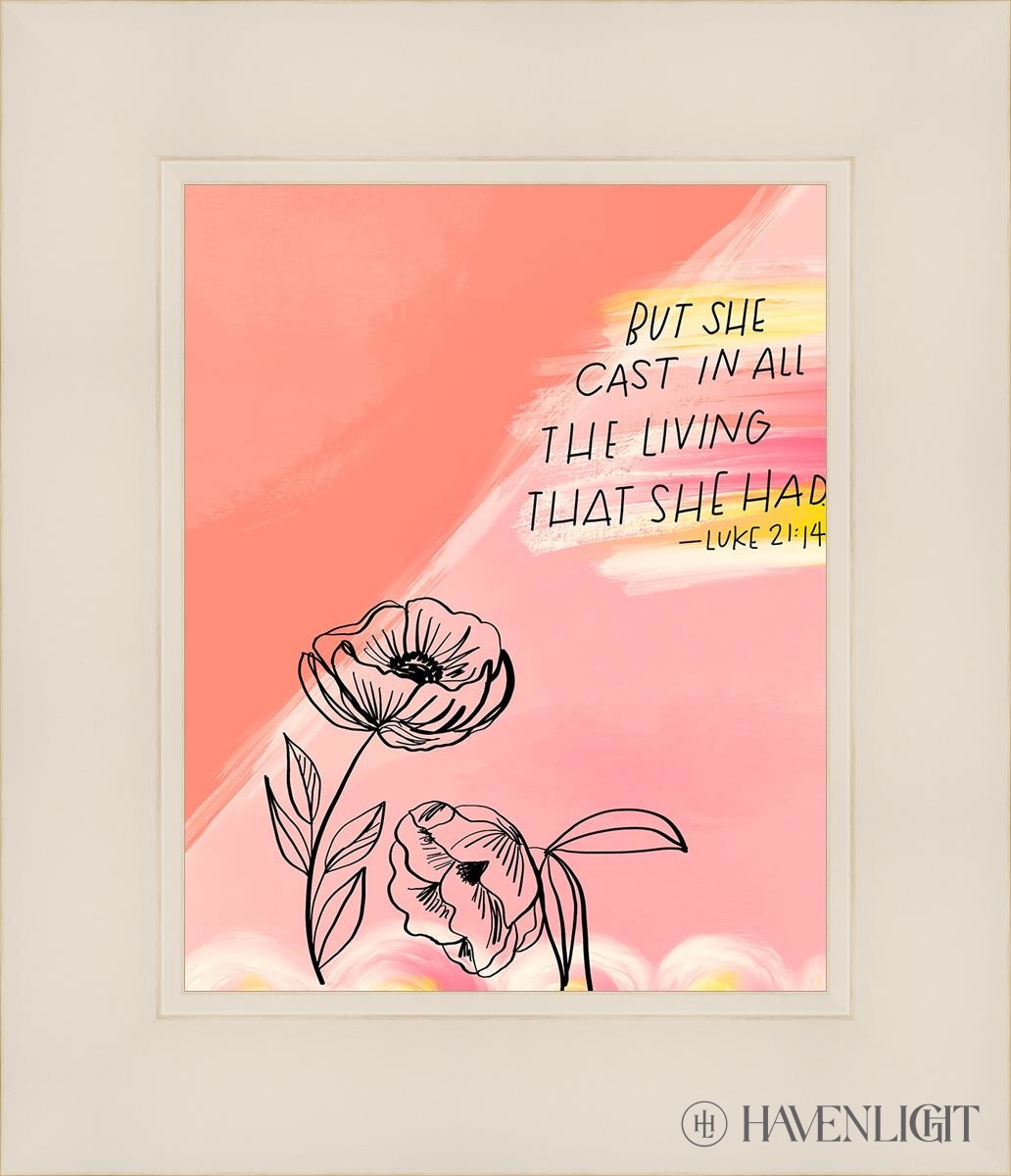 She Open Edition Print / 8 X 10 White 12 1/4 14 Art