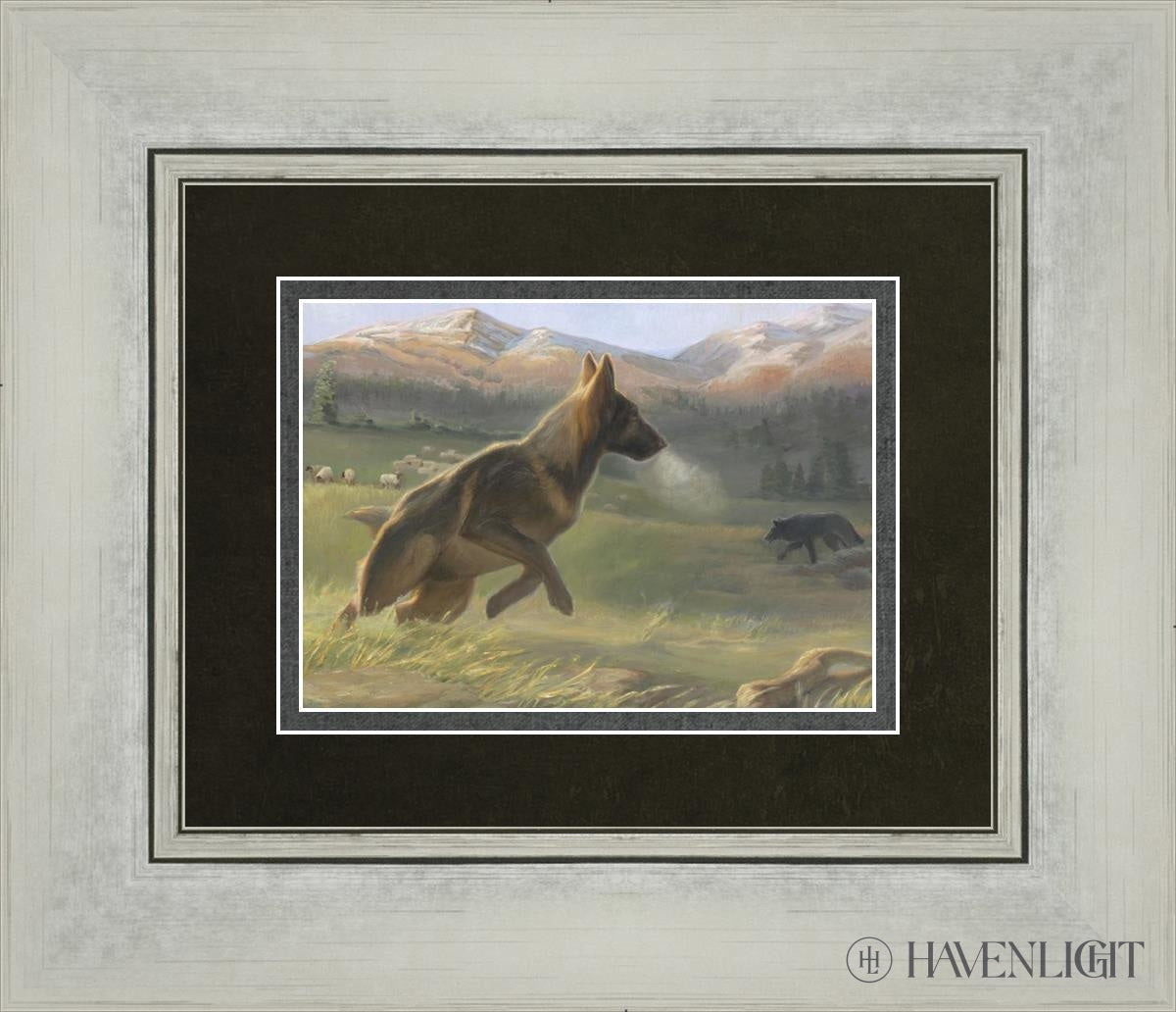 Sheep Dog Open Edition Print / 7 X 5 Silver 14 1/4 12 Art