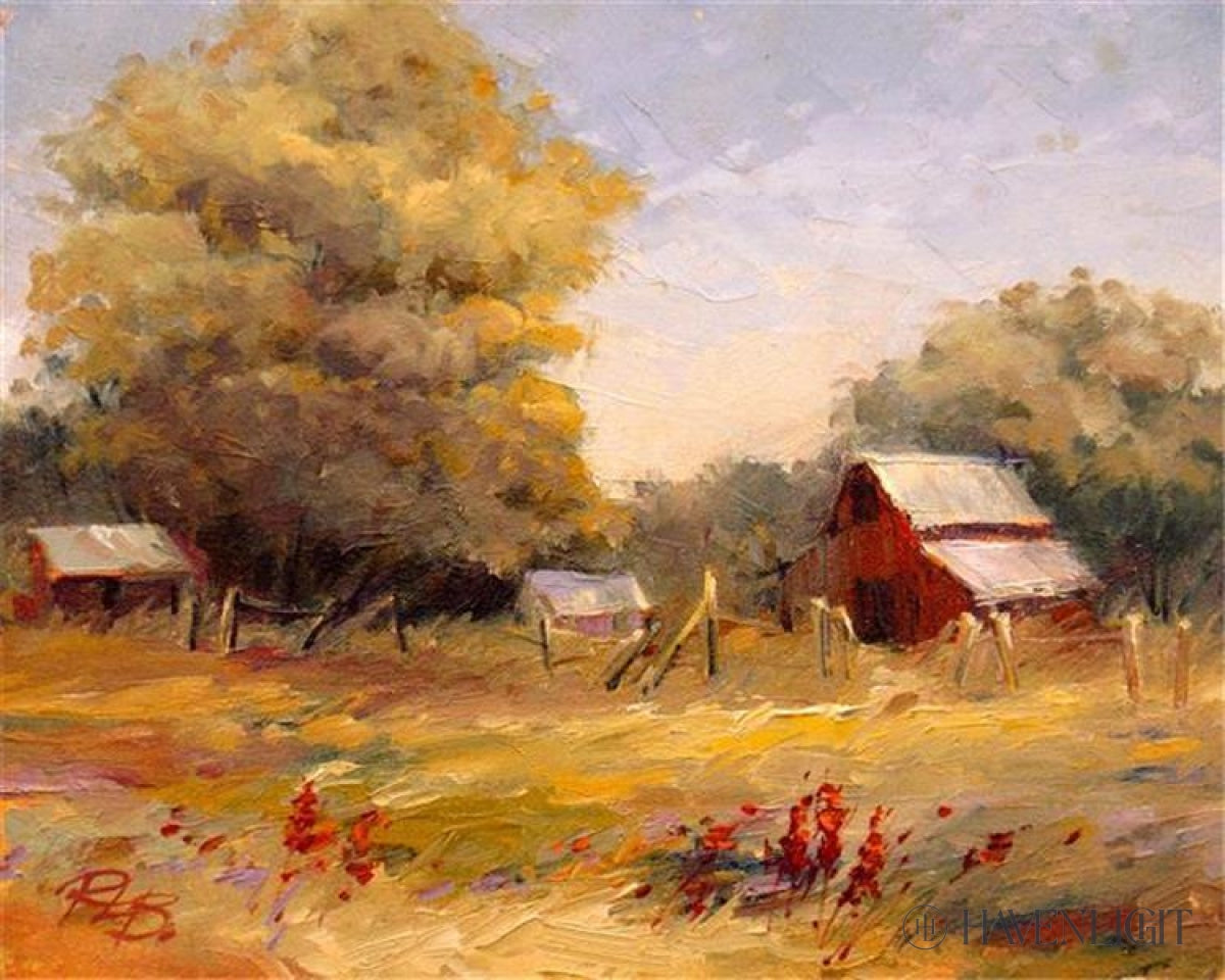 Spring City Barn Open Edition Print / 20 X 16 Only Art