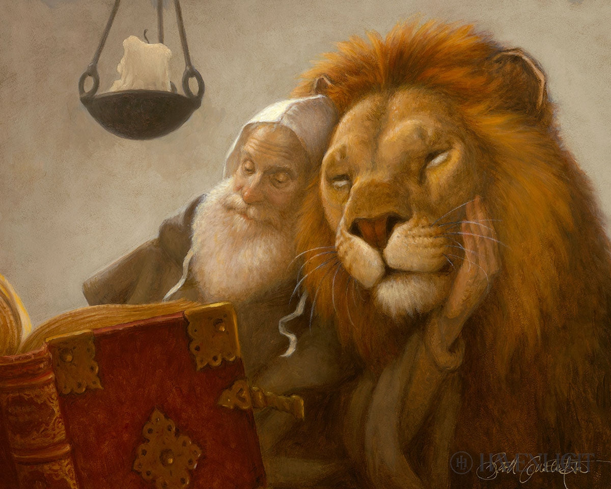 St. Jerome And The Lion Open Edition Print / 10 X 8 Only Art