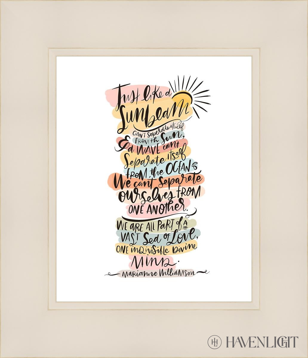 Sunbeam Open Edition Print / 8 X 10 White 12 1/4 14 Art