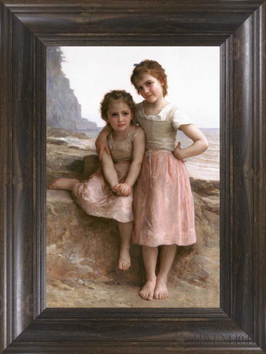 Sur La Greve Open Edition Print / 20 X 30 Frame D 40 1/4 Art