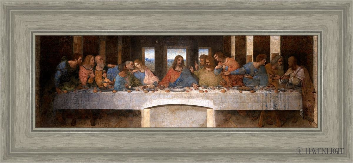 The Last Supper Open Edition Print / 24 X 8 Gray 29 3/4 13 Art
