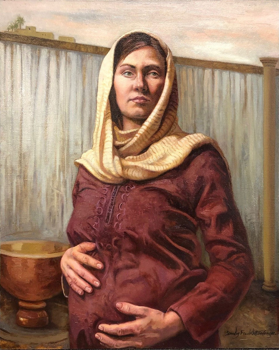 The Lord Remembered Hannah Original Artwork Oil On Canvas Panel