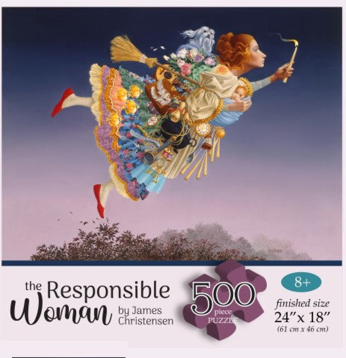 The Responsible Woman Puzzle By James Christensen 24X18 500Pc Puzzle