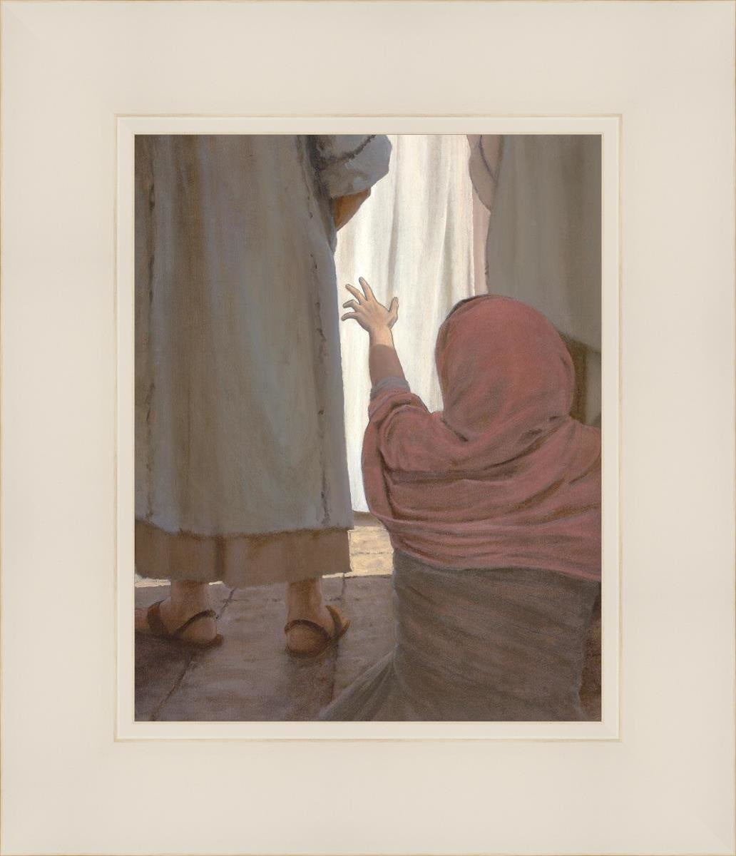 Touch Of Faith Open Edition Print / 8 X 10 White 12 1/4 14 Art