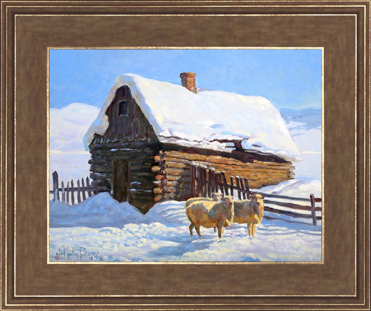 Wild Wooley Wyoming Winter Open Edition Print / 14 X 11 Gold 18 3/4 15 Art