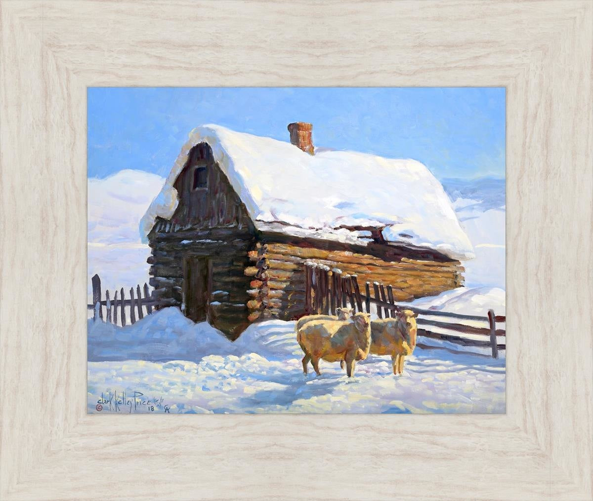 Wild Wooley Wyoming Winter Open Edition Print / 14 X 11 Ivory 19 1/2 16 Art