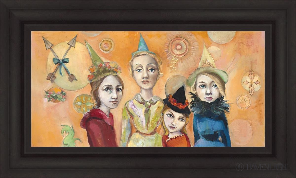 Witches Night Out Open Edition Canvas / 30 X 15 Brown 37 3/4 22 Art