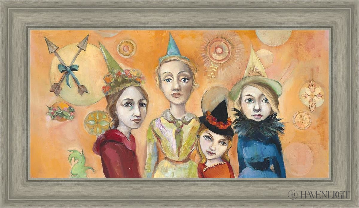 Witches Night Out Open Edition Canvas / 30 X 15 Gray 35 3/4 20 Art