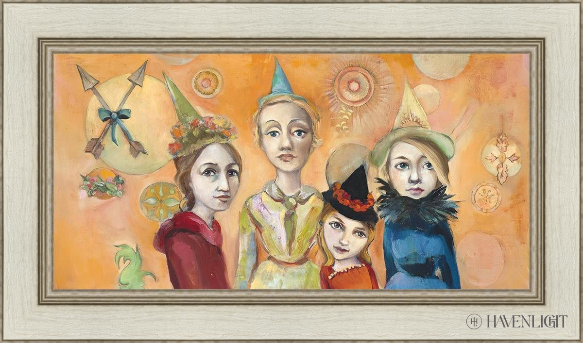 Witches Night Out Open Edition Canvas / 30 X 15 Ivory 36 1/2 21 Art