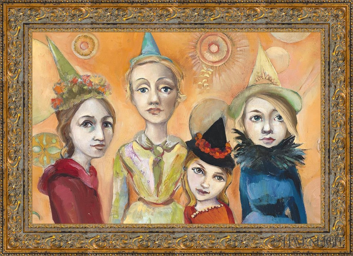Witches Night Out Open Edition Canvas / 36 X 24 Gold 43 3/4 31 Art