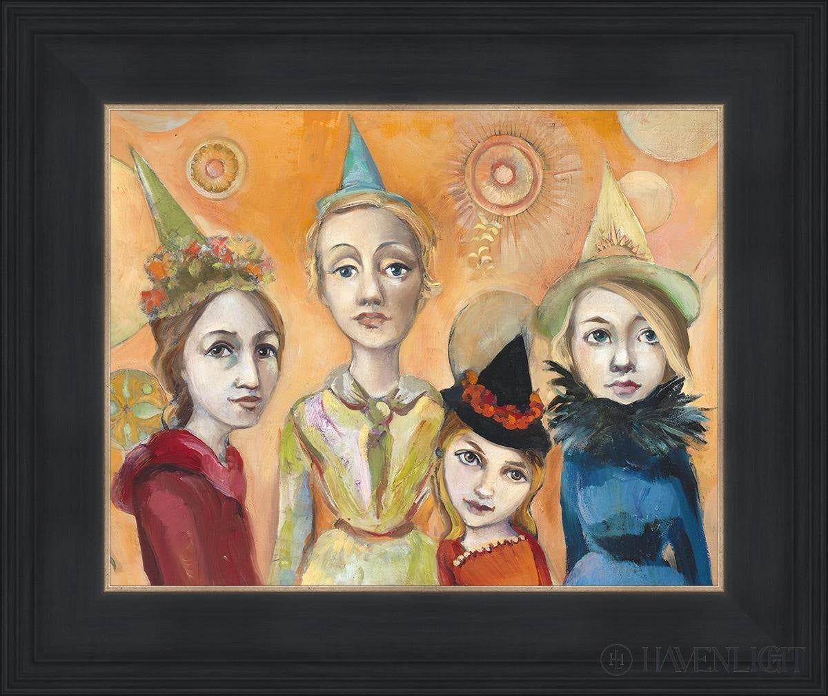 Witches Night Out Open Edition Print / 14 X 11 Black 18 3/4 15 Art