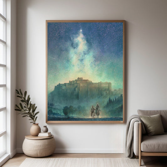 christmas art, christmas wall decor, christmas home decor art