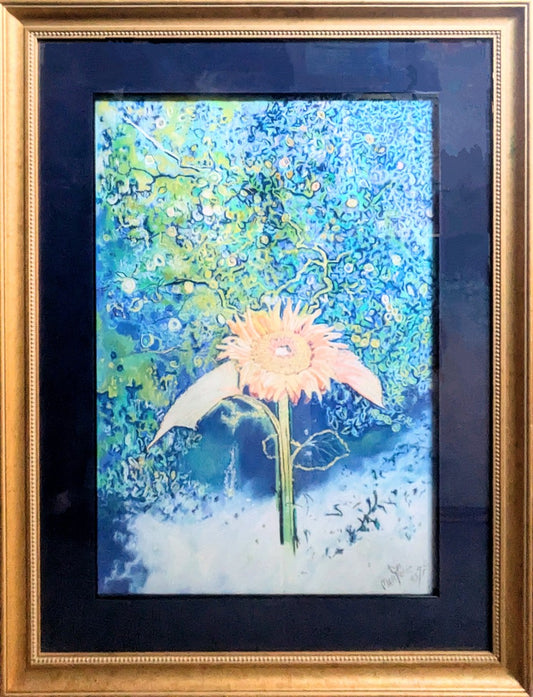 First Sunflower Original Artwork