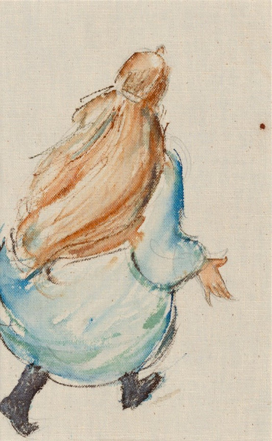 Girl Traveling Original Artwork