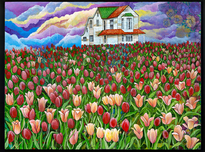 Tulips at Twilight Original Artwork