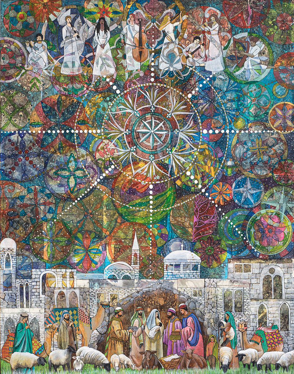 Heavenly Nativity Original Artwork