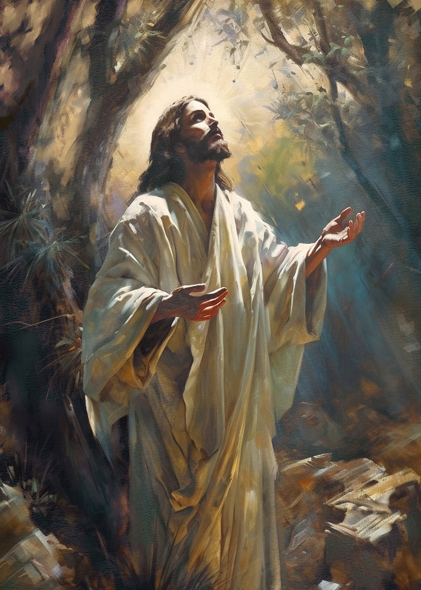 Jesus Prays in the Garden of Gethsemane