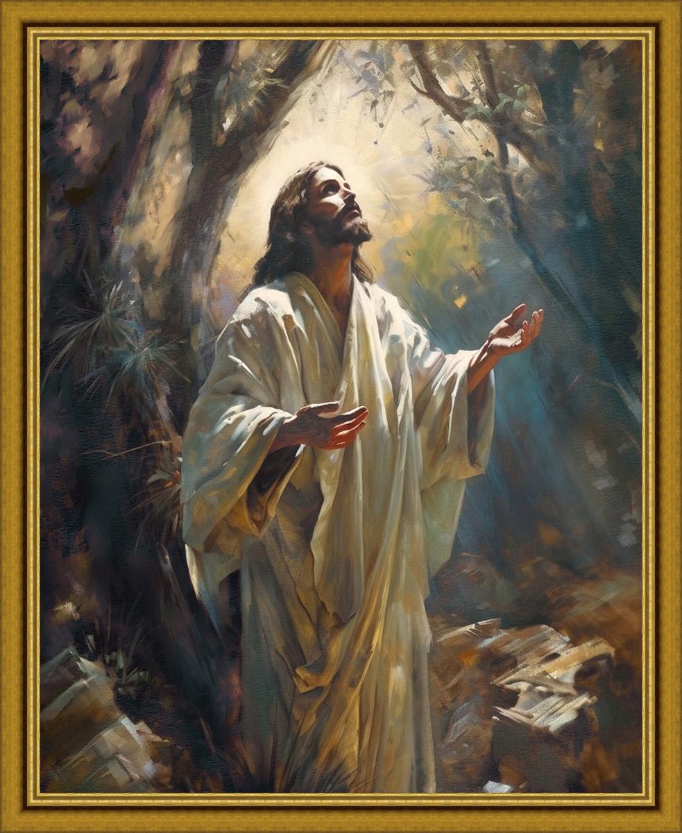 Jesus Prays in the Garden of Gethsemane Large Wall Art