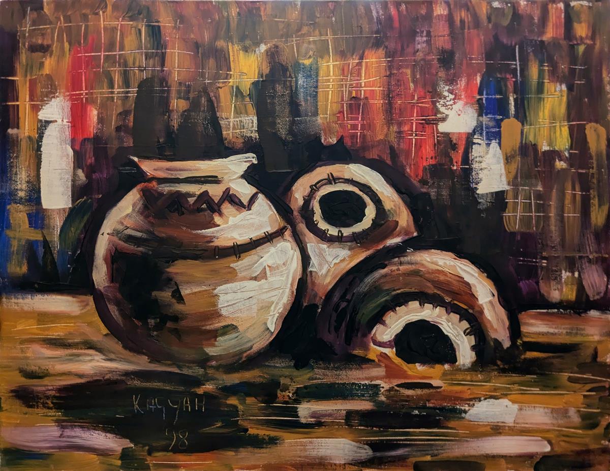 Indian Pots Original Artwork