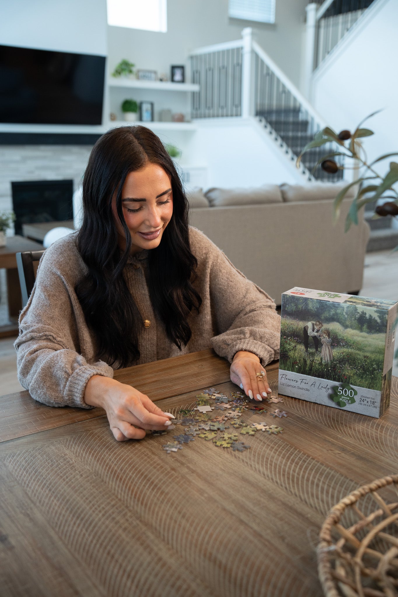 Flowers for A Lady Puzzle by Liz Lemon Swindle (500pc )