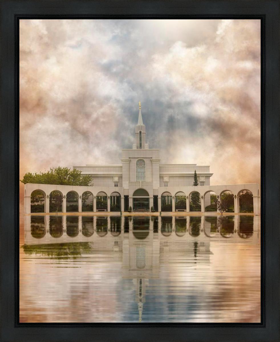 Millennial Reflection Bountiful Utah Temple Gallery Wrap