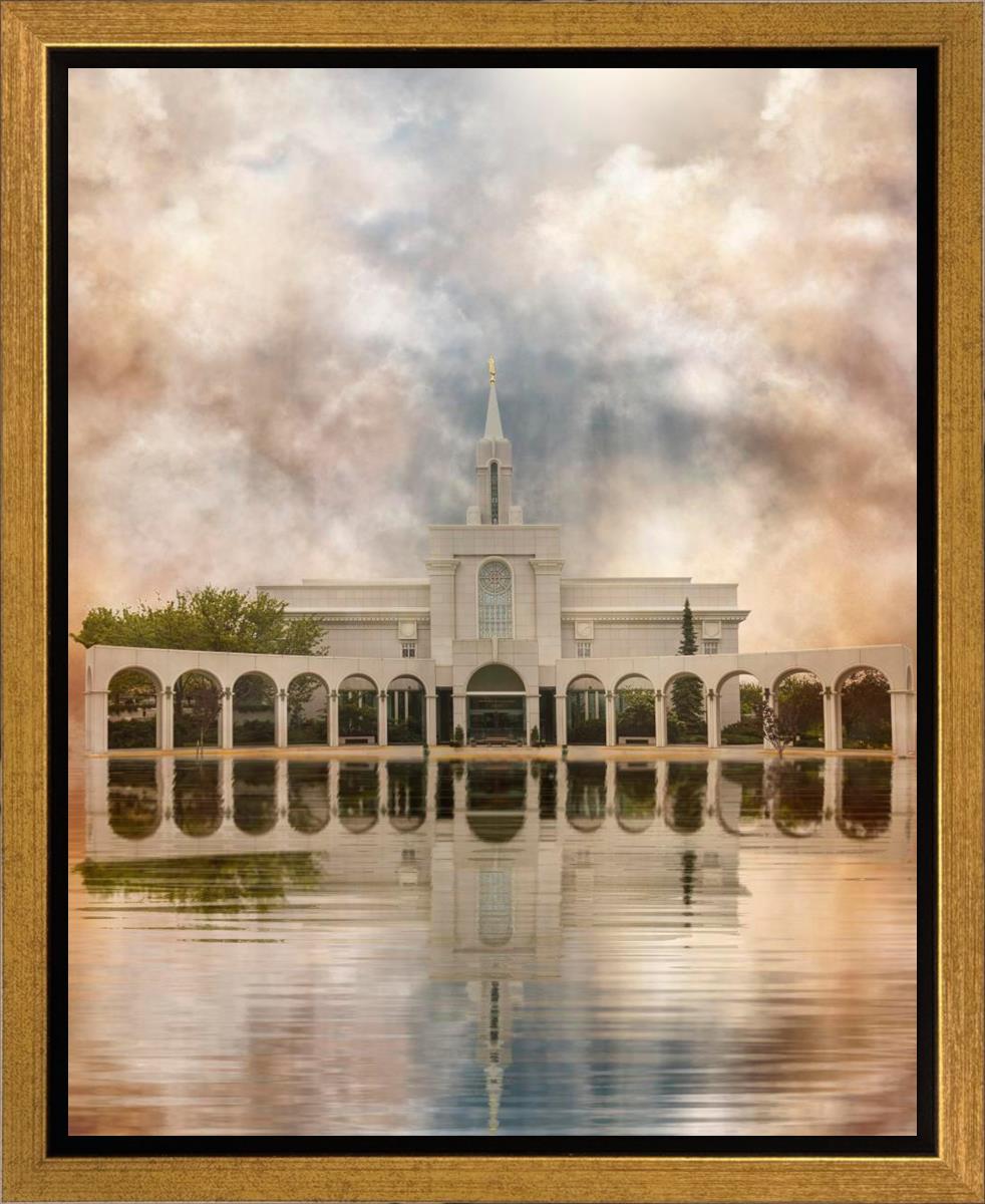 Millennial Reflection Bountiful Utah Temple Gallery Wrap