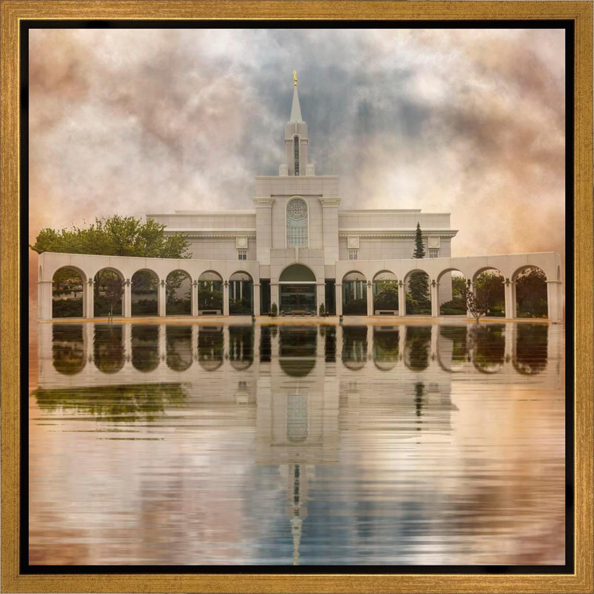 Millennial Reflection Bountiful Utah Temple Gallery Wrap